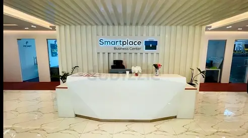 Modern reception table 240cm cm diamond cut shape glossy