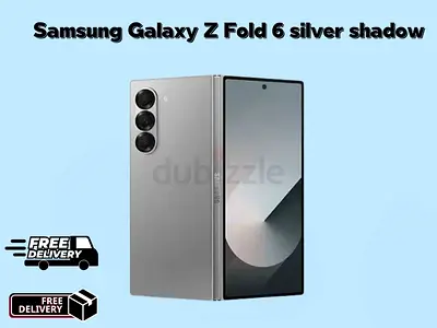 Samsung Galaxy Z Fold 6 - Silver Shadow Smart Phone - Brand New - Free Delivery with 1 Year warranty