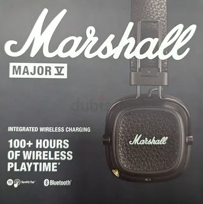 Marshall Major V Bluetooth Headphones - Foldable Wireless Headphones Bluetooth, Brown