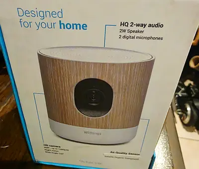 Smart Home Surveillance Camera with Two-Way Audio. Brandnew. Brand: Withings. AED. 370 only!