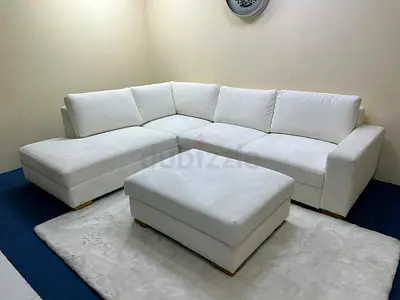 IKEA sorvallen lshape sofa with footstool