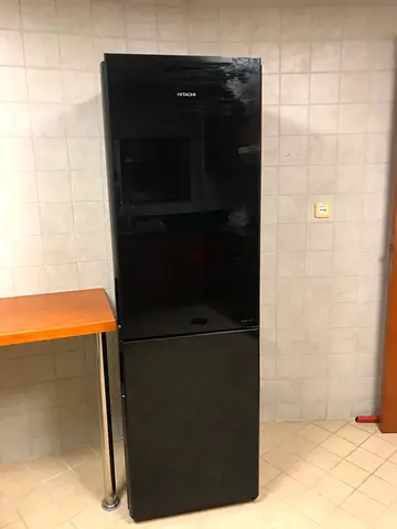 Hitachi RBG410PUK6GBK, Bottom Freezer Refrigerator Glass Black 320L Net Capacity | FREE DELEVIRY