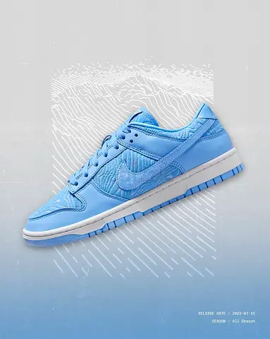 Nike Dunk Low Topography University Blue size 41