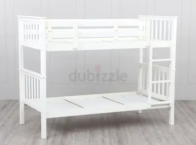 Charming White Bunk Bed for Kids