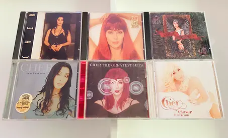6 Cher Music CD’s