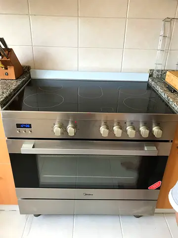 Midea VSVC96048, 5 Cooking Zone Electric Ceramic Cooker with Multifunction Oven | FREE DELEVIRY