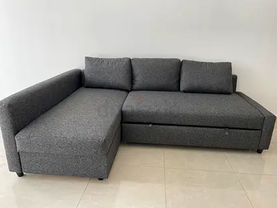 IKEA FRIHITEN L SHAPE SOFA BED DARK