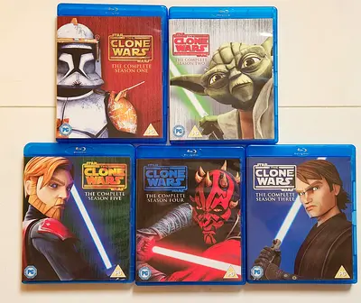 Star Wars Clone Wars Seasons 1-5 blu-ray