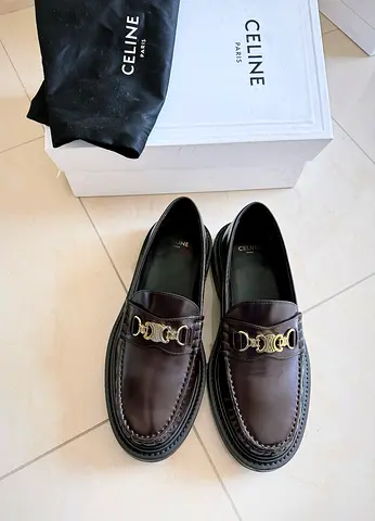 Celine triomphe loafers 38