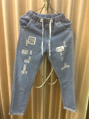 Trendy Casual Denim Joggers for Effortless Style