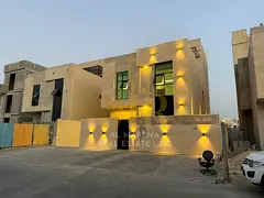 Villa for sale in Al Yasmin area Features: 5 master bedrooms • Majlis with bathroom • Hall with 