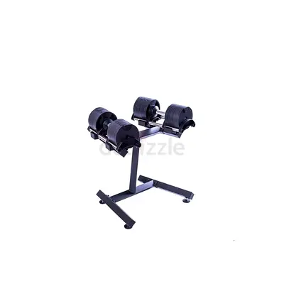 Adjustable Dumbbell Set with Rack 20 kg