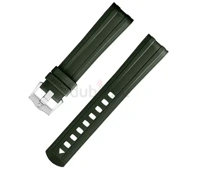 Omega Seamaster Diver 300M green rubber strap , 20 mm