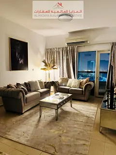 For rent monthly - 3-room apartment - spacious hall - 2 balconies - Sea View - 3 bathrooms, furnishe