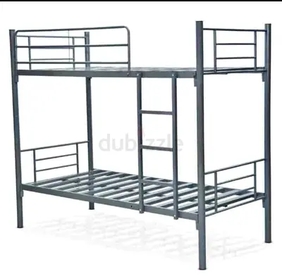Brand New silver steel bunk bed with mattress