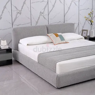 Upholstered Luxury King-sized Fabric Bed