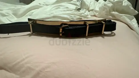 Black n gold waist belt