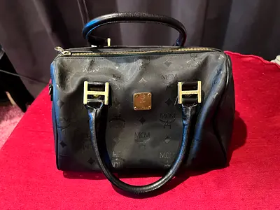 Authentic Stylish MCM Black Handbag for Sale