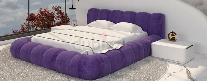 Modern stylish luxury 180*200 king size bed cloud inBed
