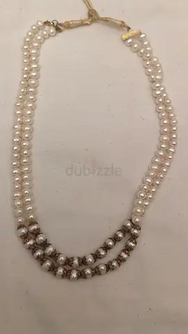 Elegant Double Strand Pearl Necklace