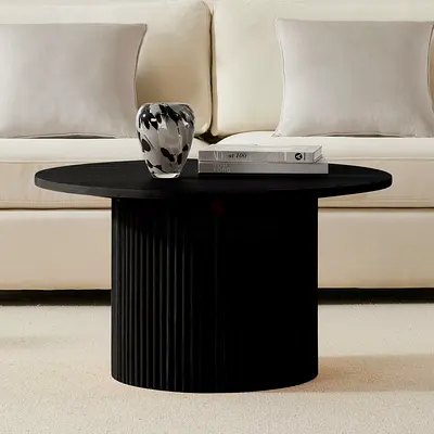 Wood coffee table