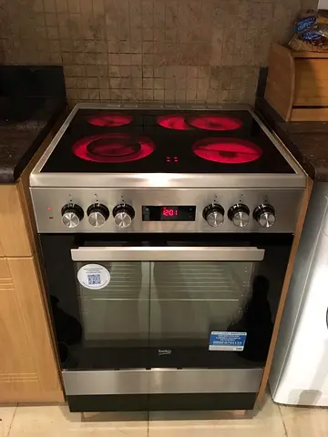 Beko 60x60cm Ceramic Electric cooker, 4 Cooking Zone, 8 Cooking Multifuntion FREE DELIVERY +WARRANTY