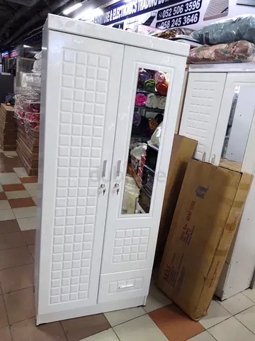 Stylish White Wardrobe with Mirrors - Perfect for Any Room!