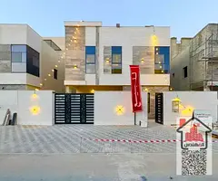 For rent in Ajman, Al Helio area 2, a villa with 5 rooms, a majlis, a hall, a maid’s room, a store