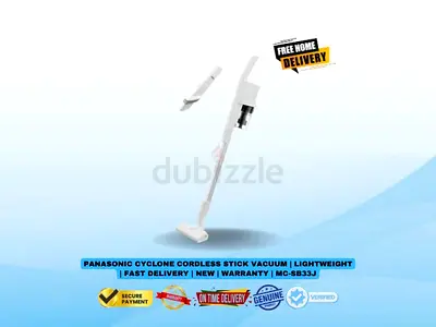 Panasonic Cyclone Cordless Stick Vacuum | Lightweight | Fast Delivery | New | Warranty | MC-SB33J