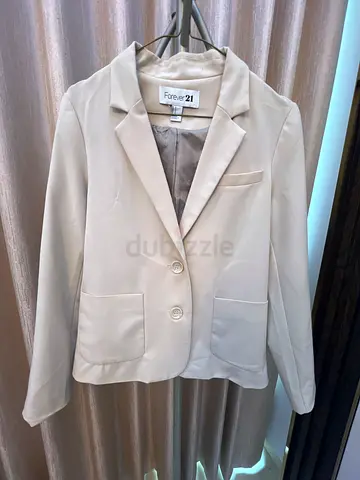 Elegant Cream Blazer by Forever 21