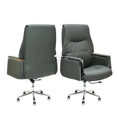 Executive leather revolving chair