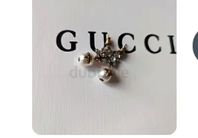 Elegant Gucci Earrings with Crystal Accent