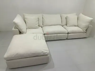 Marina home luscious sofa with footstool