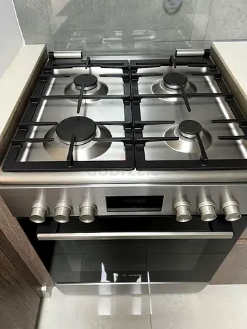 Bosch HXQ38AE50M, Combination Cooker, 66L, 4 Burners, Freestanding Gas Cooker, 3D Hotair, EcoClean