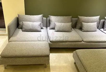 Ikea Sodhremn U Shape Sofa light gray