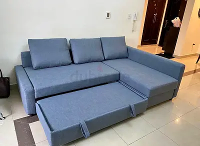 L shape sofa bed with storage