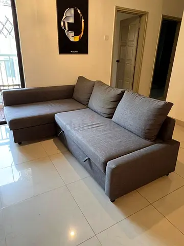 L shape sofa bed with storage