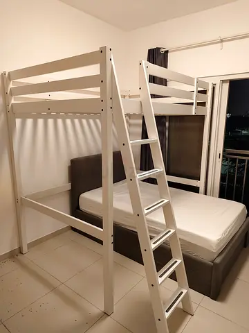 Ikea stora Loft Bed with Study Space - Perfect for Small Rooms!