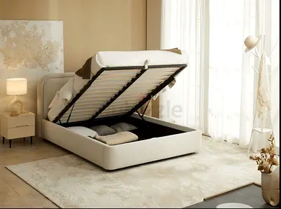 Modern Hydraulic Storage Bed – Lift-Up Luxury with Hidden Space
