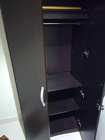 Stylish Dark Wood Wardrobe with Ample Storage