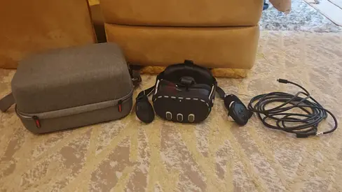 Complete VR Headset Set with Carrying Case