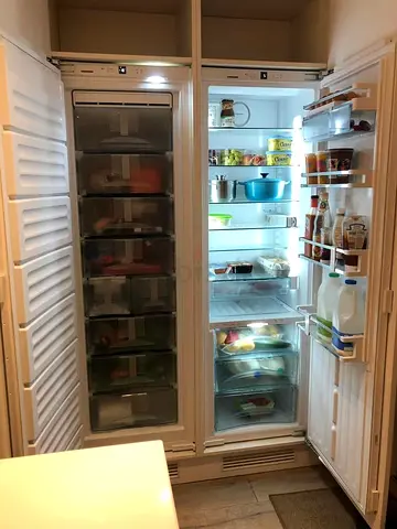 Liebherr built in fridge freezer separate set