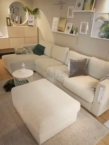 Almost new Condition Ikea vimle Four Seater L Shape Sofa with footstool