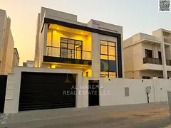 For sale, a luxurious, modern villa with two floors and a roof, including air conditioning, electric