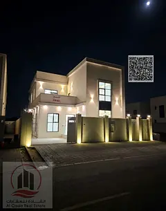For sale villa in Ajman Al Bahia 4 master rooms, a council, a hall and a maid's room, free owner