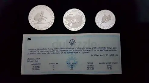 Rare Collectable Silver Coins of Yugoslavia