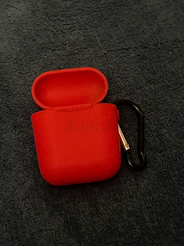 Stylish Red Silicone Case for AirPods - Perfect Condition!