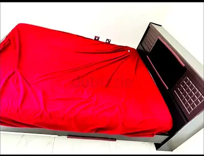 Stylish Red Bed with Storage for Sale