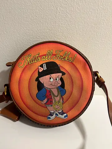 Authentic Moschino Looney Tunes Porky Pig Crossbody Bag