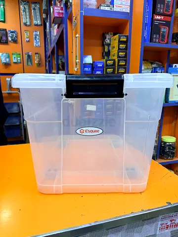 Esqube 42 litres plastic storage box with tyres
